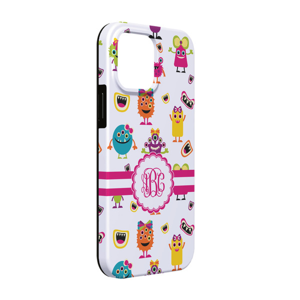 Custom Girly Monsters iPhone Case - Rubber Lined - iPhone 13 Pro (Personalized)