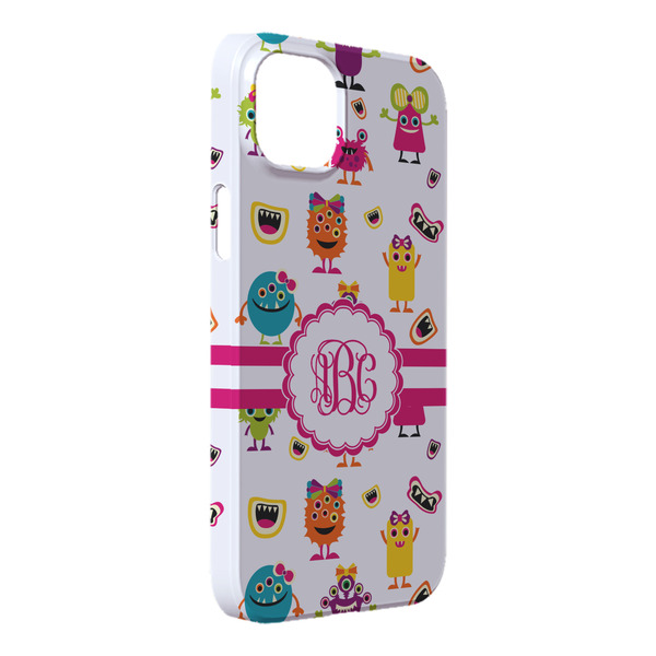 Custom Girly Monsters iPhone Case - Plastic - iPhone 14 Plus (Personalized)