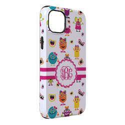 Girly Monsters iPhone Case - Rubber Lined - iPhone 14 Plus (Personalized)