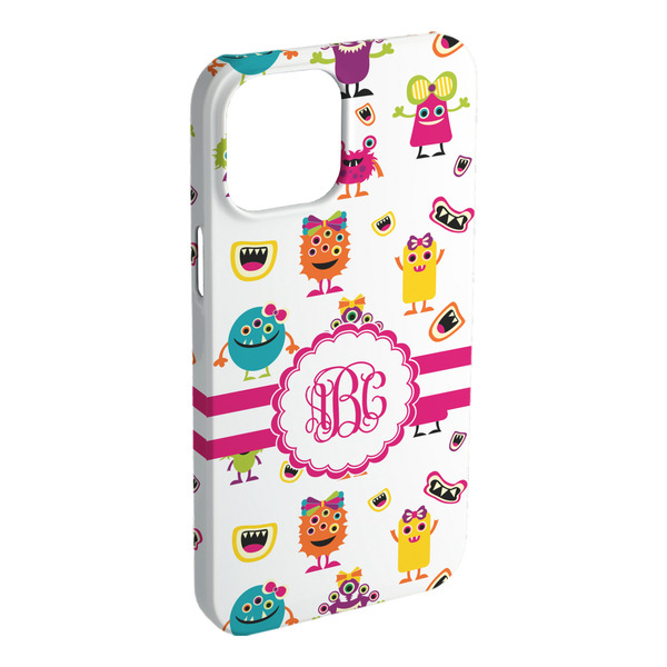 Custom Girly Monsters iPhone Case - Plastic - iPhone 15 Plus (Personalized)