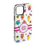 Girly Monsters iPhone Case - Rubber Lined - iPhone 15 Pro (Personalized)