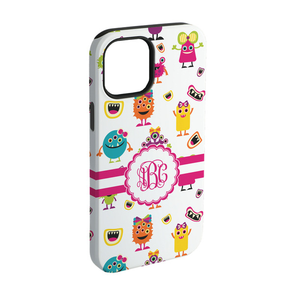 Custom Girly Monsters iPhone Case - Rubber Lined - iPhone 15 (Personalized)