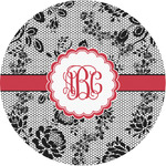 Black Lace Multipurpose Round Labels - 1" (Personalized)