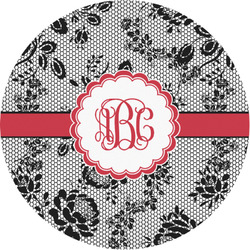 Black Lace Multipurpose Round Labels - 1" (Personalized)