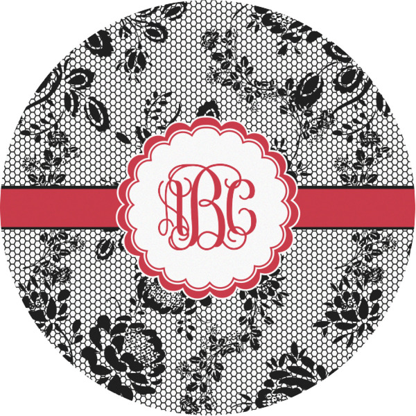 Custom Black Lace Multipurpose Round Labels - 1" (Personalized)