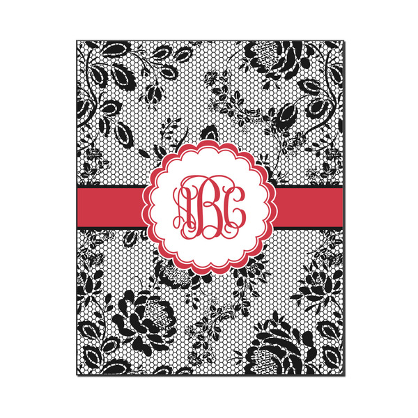 Custom Black Lace Wood Print - 16x20 (Personalized)