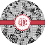 Black Lace Multipurpose Round Labels - 2" (Personalized)