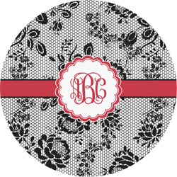 Black Lace Multipurpose Round Labels - 2" (Personalized)