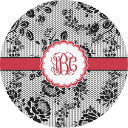 Black Lace Multipurpose Round Labels - 5" (Personalized)