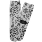 Black Lace Adult Crew Socks