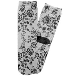 Black Lace Adult Crew Socks