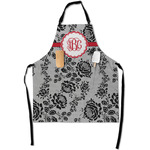 Black Lace Apron With Pockets w/ Monogram