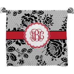 Black Lace Bath Towel (Personalized)