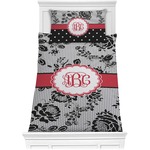 Black Lace Comforter Set - Twin XL (Personalized)