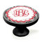 Black Lace Black Custom Cabinet Knob (Side)