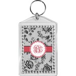 Black Lace Bling Keychain (Personalized)