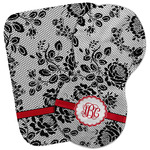 Black Lace Burp Cloth (Personalized)