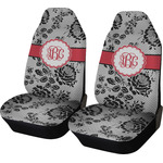 Black Lace Car Seat Covers (Set of Two) (Personalized)