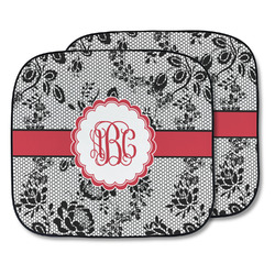 Black Lace Car Sun Shade - Two Piece (Personalized)