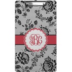 Black Lace Clipboard (Legal Size) (Personalized)