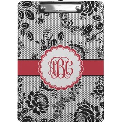 Black Lace Clipboard (Letter Size) (Personalized)
