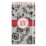 Black Lace Colored Pencils (Personalized)