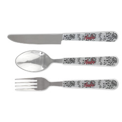 Black Lace Cutlery Set (Personalized)