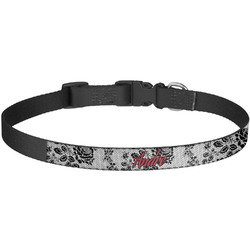 Black Lace Dog Collar - Large (Personalized)