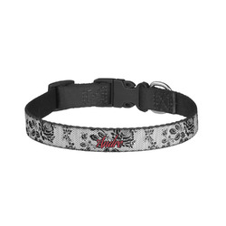 Black Lace Dog Collar - Small (Personalized)