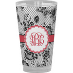 Black Lace Pint Glass - Full Color (Personalized)