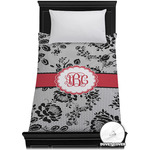 Black Lace Duvet Cover - Twin XL (Personalized)