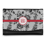 Black Lace Genuine Leather Women's Wallet - Small (Personalized)