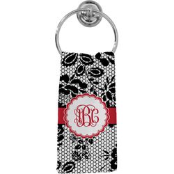Black Lace Hand Towel - Full Print (Personalized)