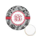 Black Lace Printed Cookie Topper - 1.25" (Personalized)