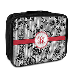 Black Lace Insulated Lunch Bag (Personalized)