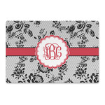 Black Lace Large Rectangle Car Magnet (Personalized)