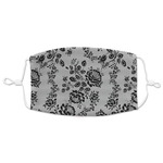 Black Lace Adult Cloth Face Mask - XLarge