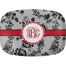 Black Lace Melamine Platter (Personalized)