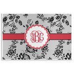 Black Lace Disposable Paper Placemats (Personalized)