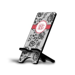 Black Lace Cell Phone Stand (Small) (Personalized)