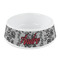 Black Lace Plastic Pet Bowls - Small - MAIN