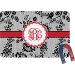 Black Lace Rectangular Fridge Magnet (Personalized)