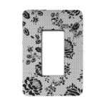 Black Lace Rocker Style Light Switch Cover - Single Switch