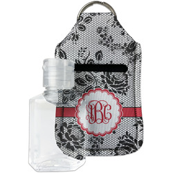 Black Lace Hand Sanitizer & Keychain Holder (Personalized)