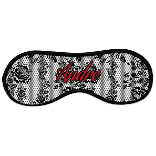 Custom Black Lace Sleeping Eye Masks - Large (Personalized)