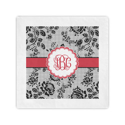 Black Lace Standard Cocktail Napkins (Personalized)