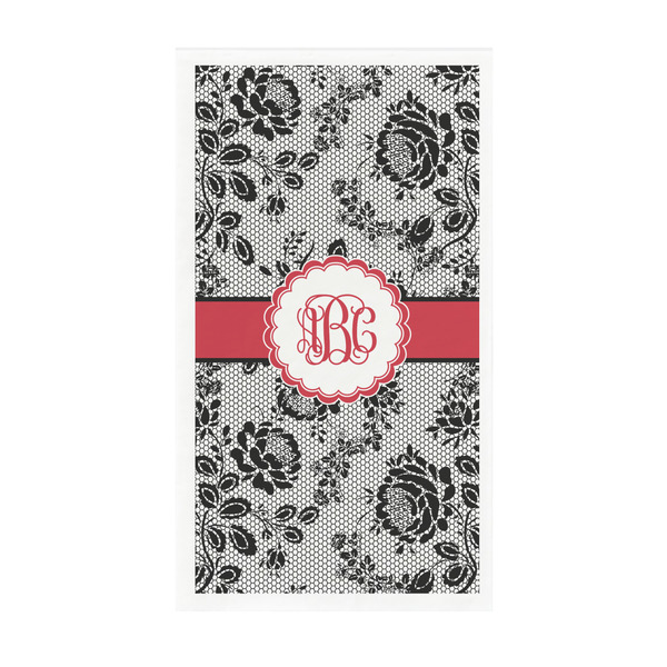 Custom Black Lace Guest Paper Towels - Full Color - Standard (Personalized)