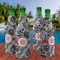 Black Lace Zipper Bottle Cooler - Set of 4 - LIFESTYLE