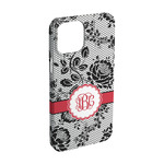 Black Lace iPhone Case - Plastic - iPhone 15 Pro (Personalized)