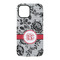 Black Lace iPhone 15 Pro Tough Case - Back